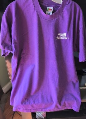 Amtrak Original Vacations Purple Unisex Tee Size XL